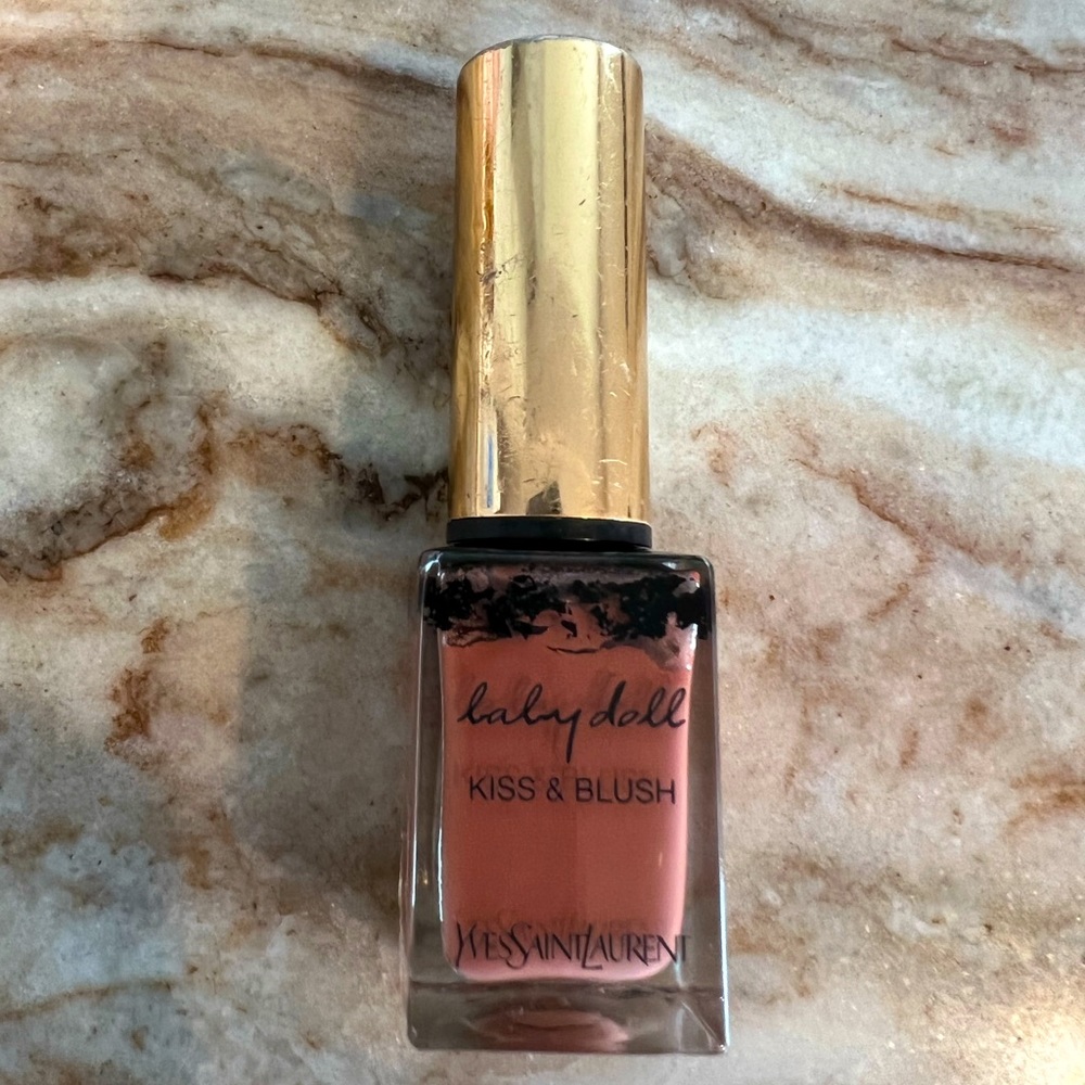 Ysl kiss and blush , slightly used baby doll color 12